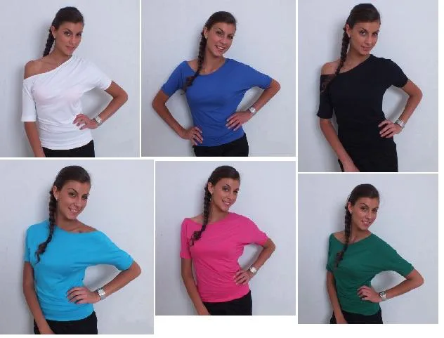 Дамска блуза тип прилеп