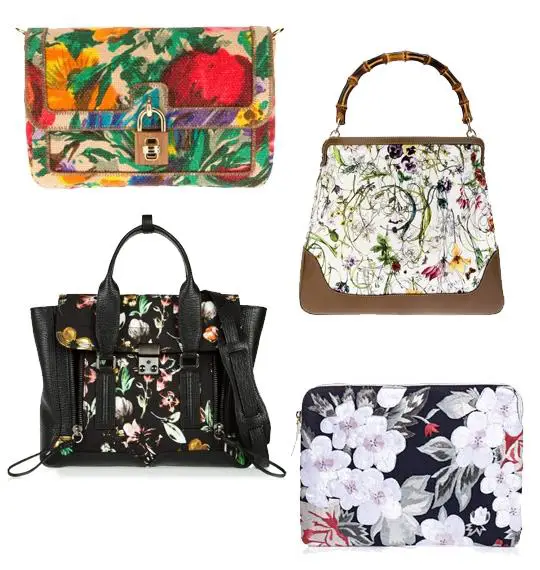 Дамски чанти с модерни флорални мотиви