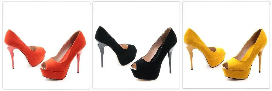 Дамски обувки с екстравагантен ток