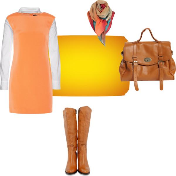 clothes in orange