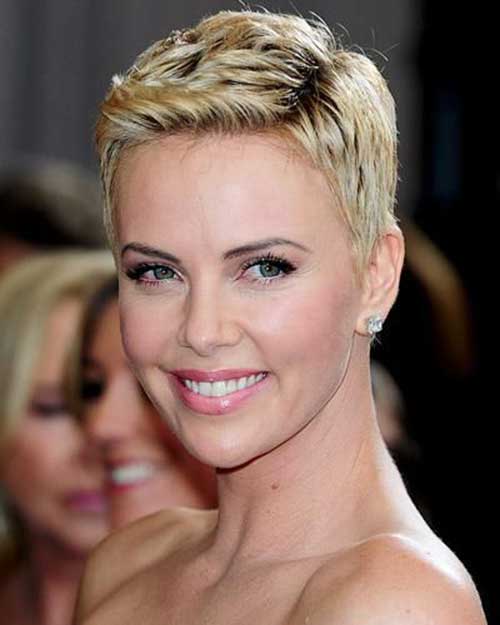 Image result for charlize theron pixie haircut